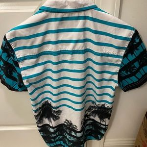 Tropical button down shirt